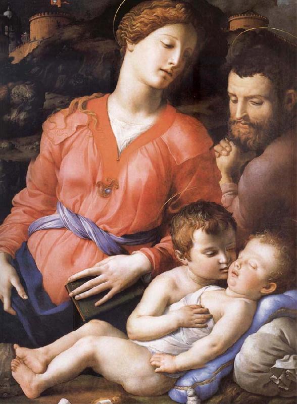 Agnolo Bronzino The Sacred Family Second half of the century XVI Germany oil painting art